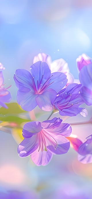 小清新紫色小花