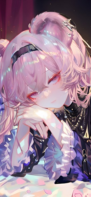 趴着的少女-林雨霞