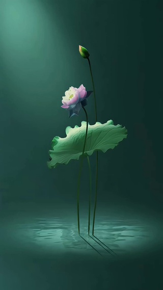 治愈系荷叶荷花4k动态②
