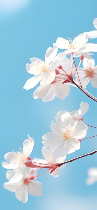 小清新白色小花