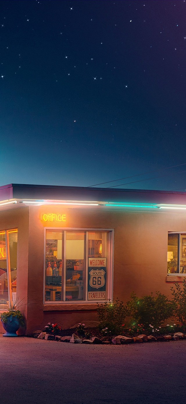 赛博朋克曙光下便利店