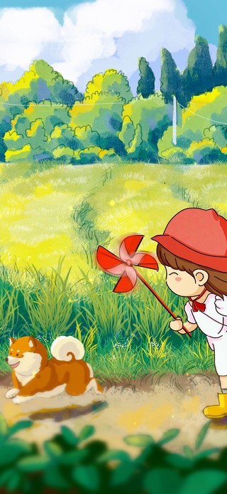 唯美治愈童年乡间