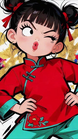 没在怕的小女孩