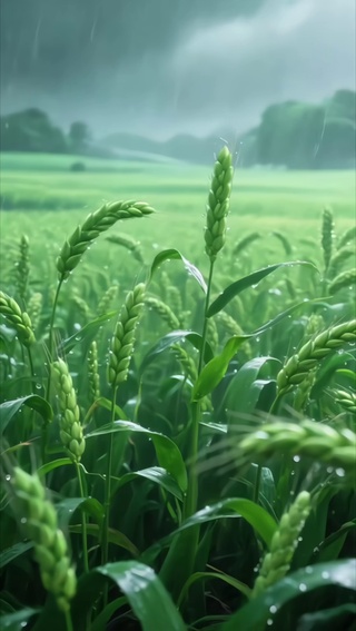 雨中麦田