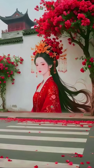 花墙美女壁纸①