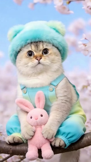 花树上猫咪