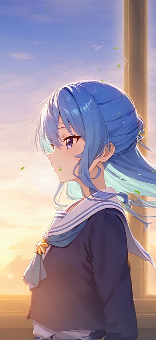 午后窗台少女