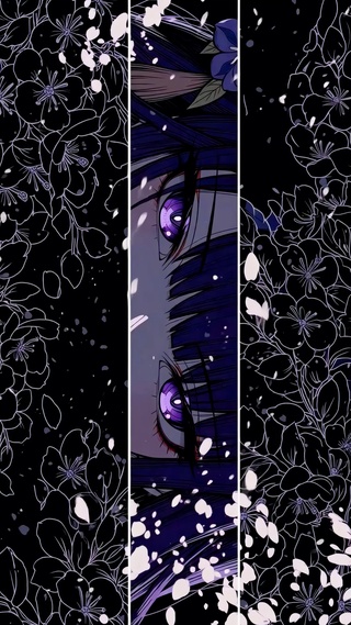 暗紫樱花紫瞳美少女