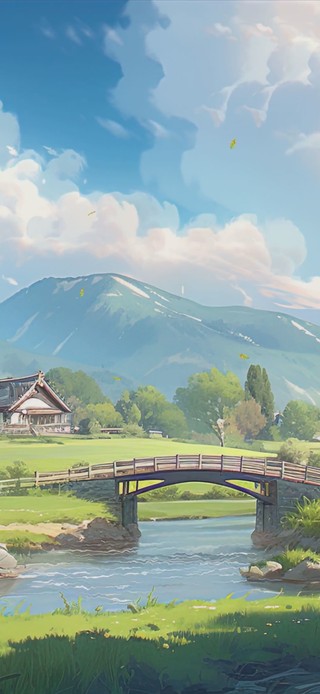 护眼绿景