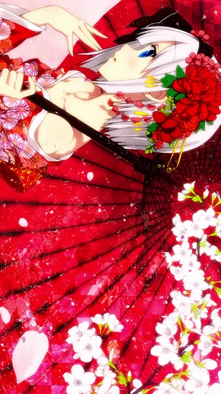 花伞女孩