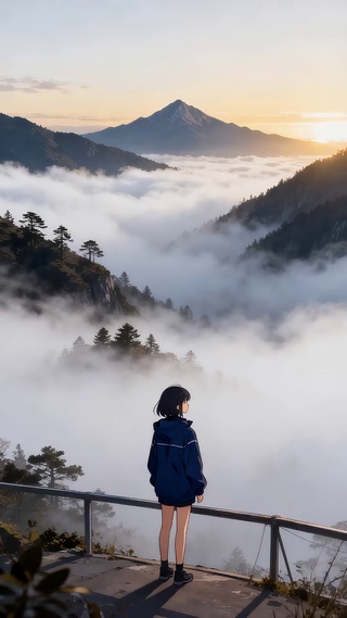 迷雾.山渐显