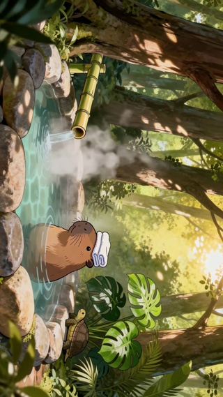 丛林温泉卡皮巴拉