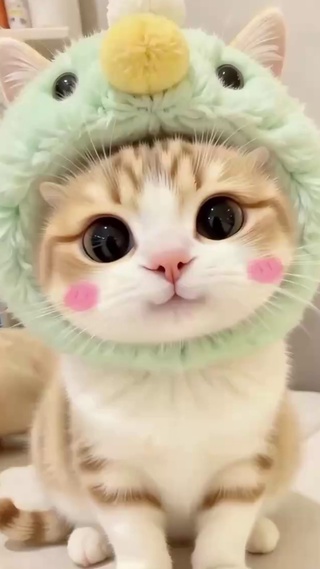 机灵可爱猫咪