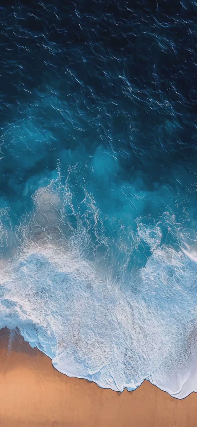 蓝海白浪