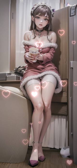 性感短裙粉色美女