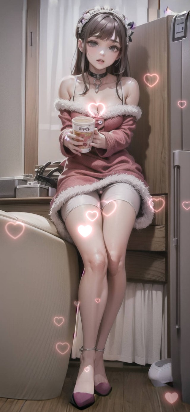 性感短裙粉色美女