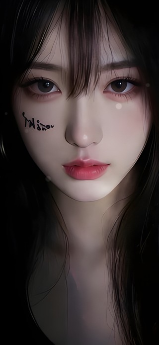 4k 黑发冷酷少女
