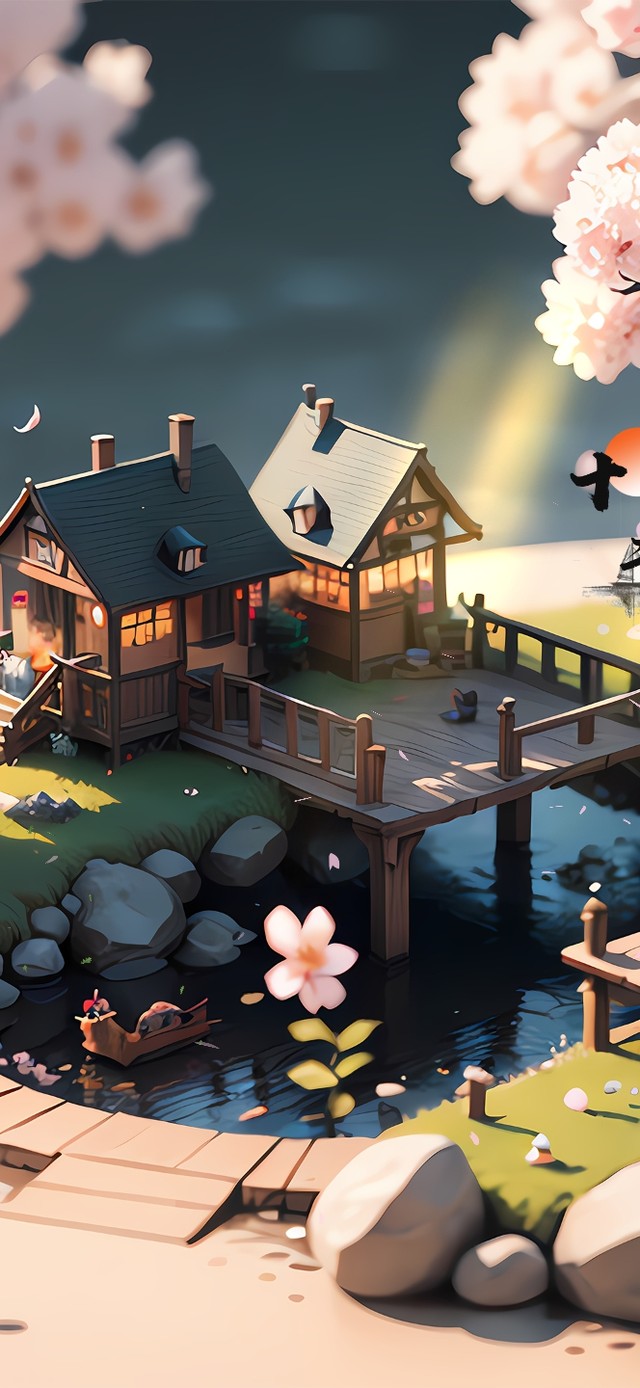 4k温馨治愈庭院