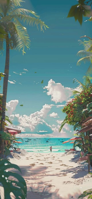 夏日风情 （随时间变化）