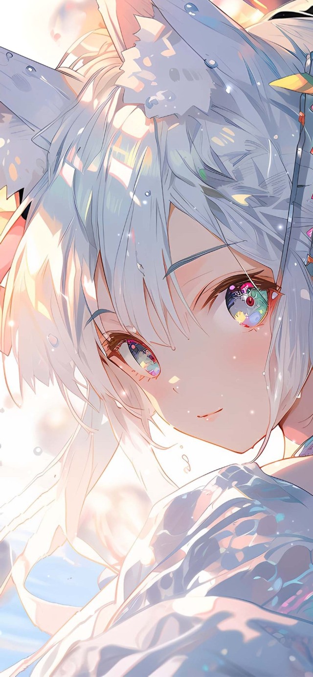 银发兽耳少女