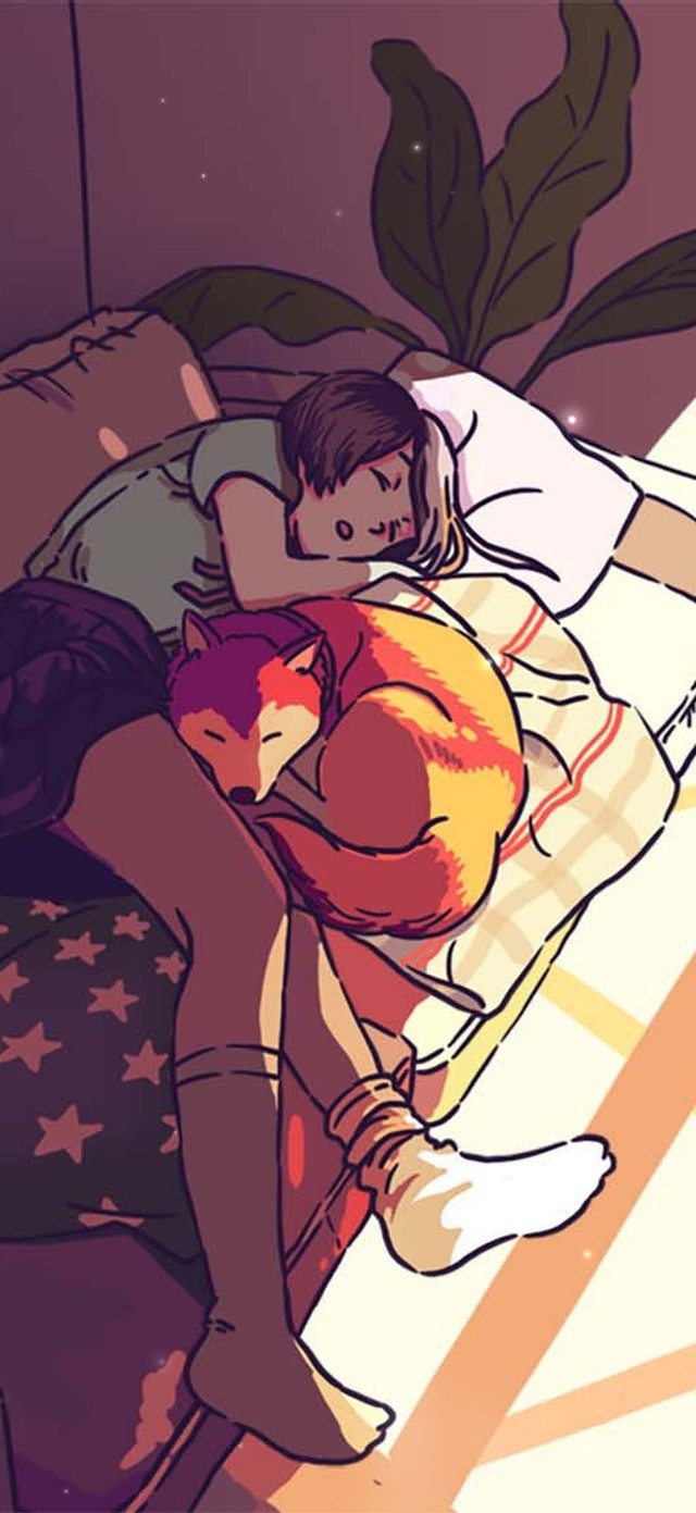 （免费）阳光正好午睡的女孩