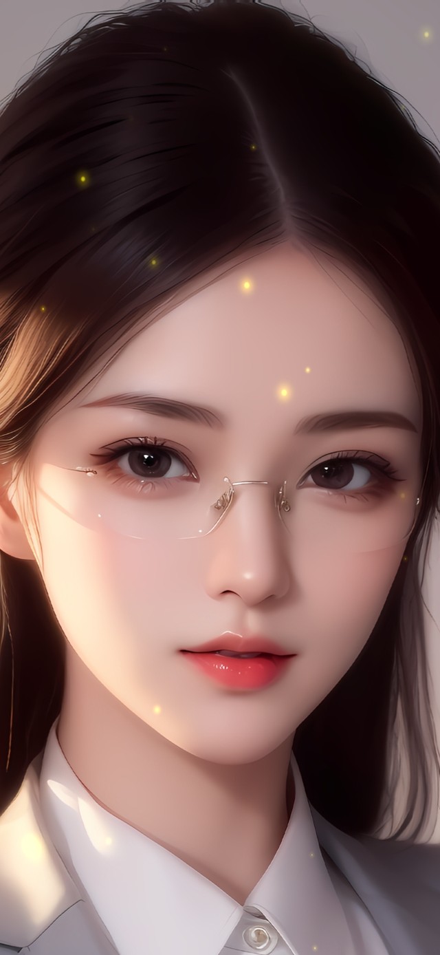 4K优美眼镜女神