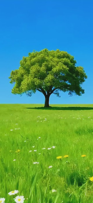 蓝天草地