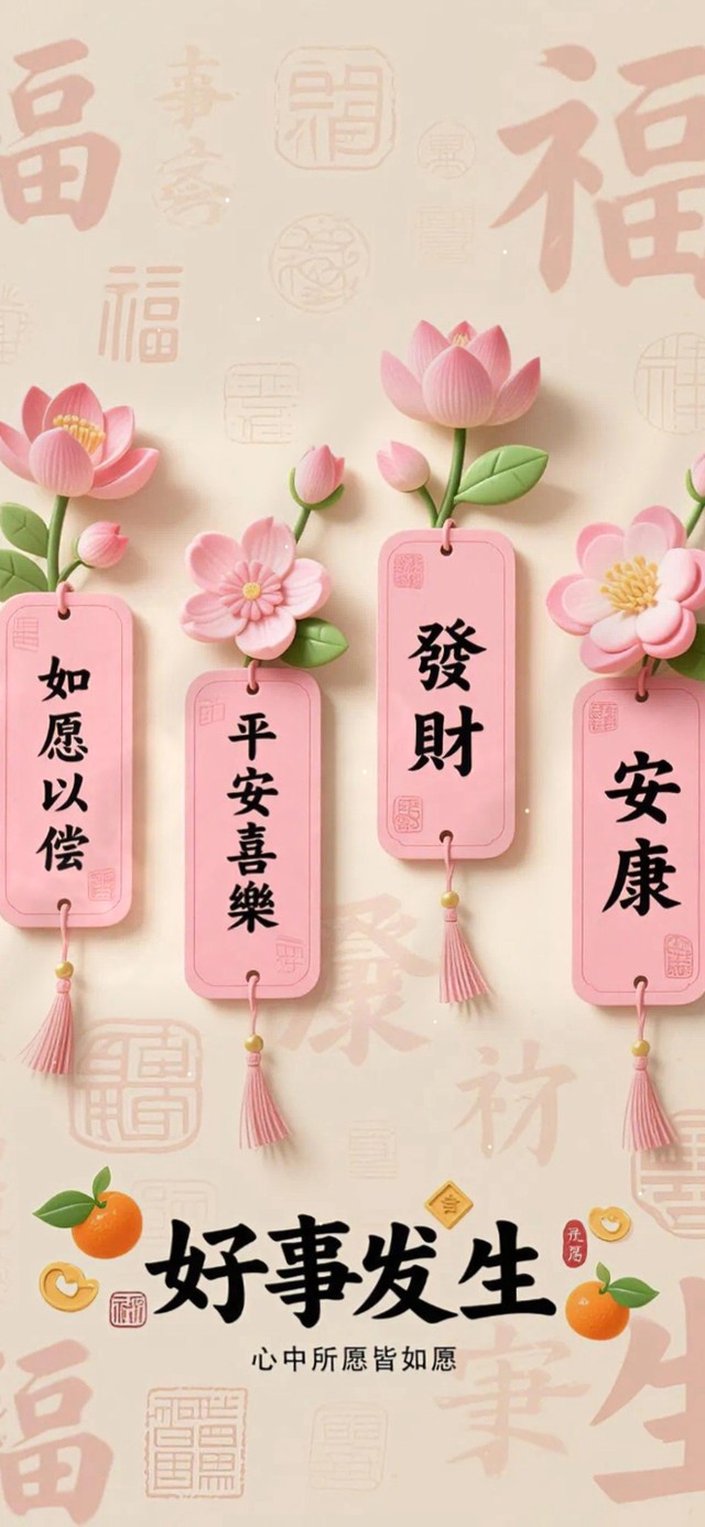 如愿以偿 安康顺遂