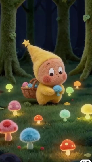 星星人采蘑菇版