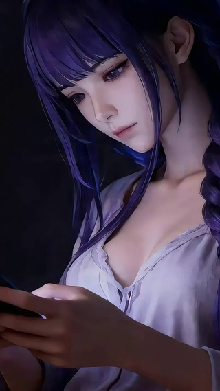 温柔紫发大姐姐