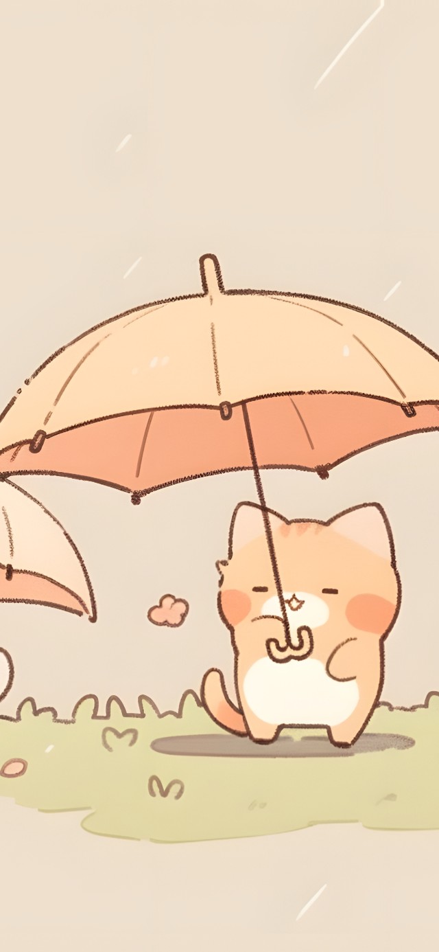 雨中猫猫