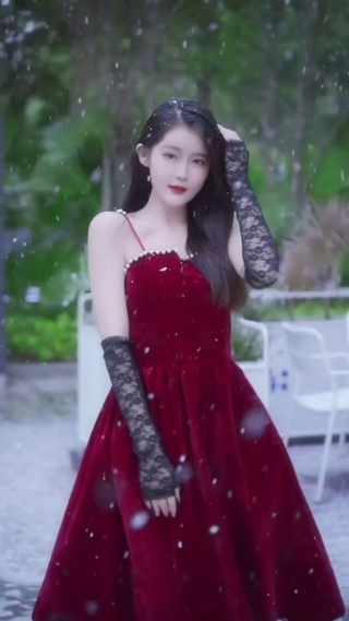 雪中女神