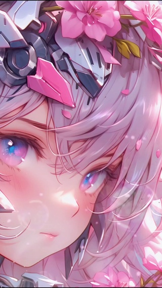 4K 花卉护眼机甲少女