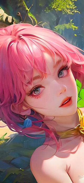 4K  森林女孩