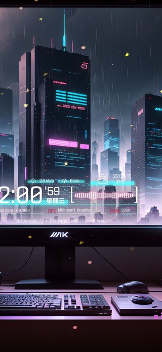 4k赛博朋克卧室230412