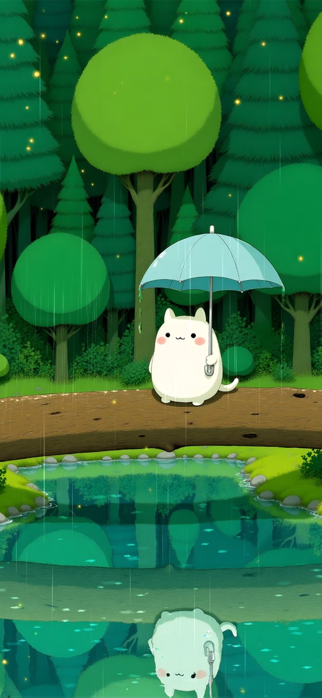 下雨的童话森林