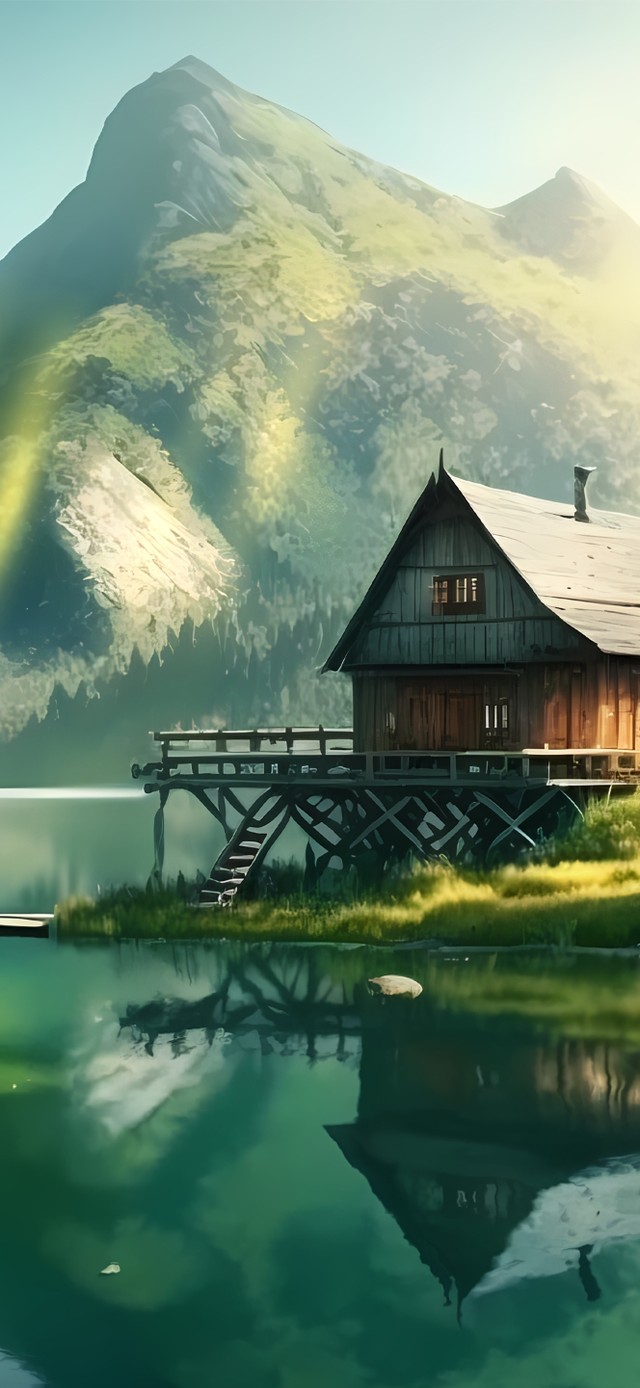 治愈唯美森林风景