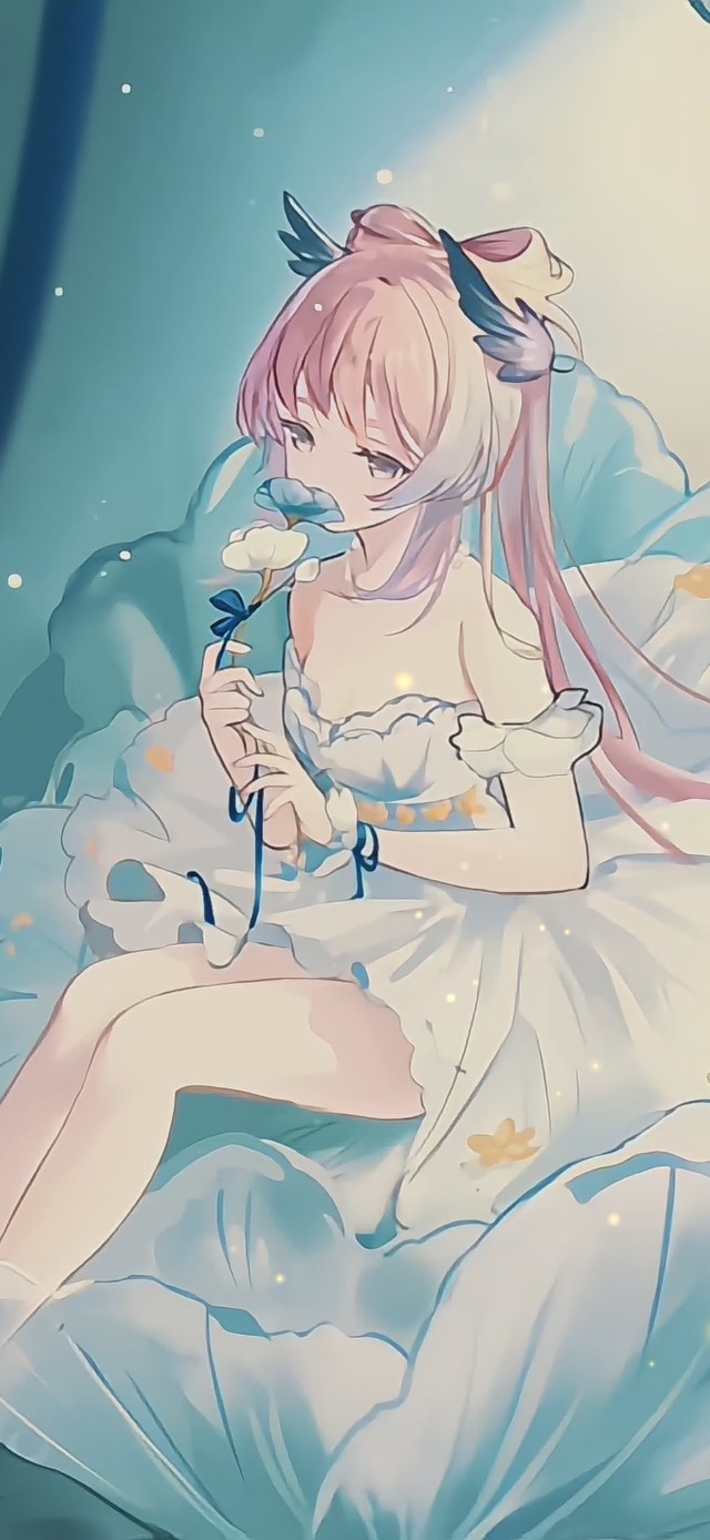 荷花上的二次元美女4K