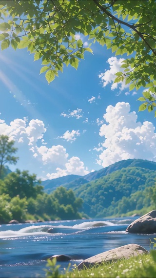小溪流水