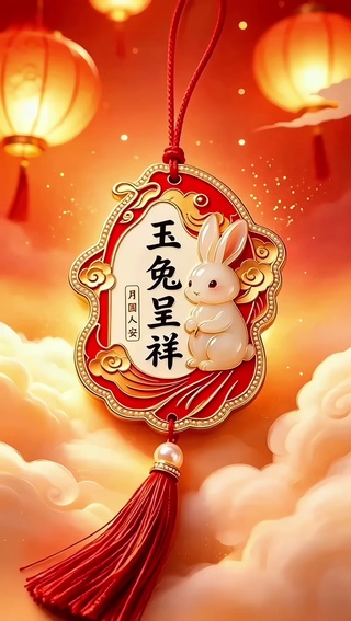 玉兔呈祥