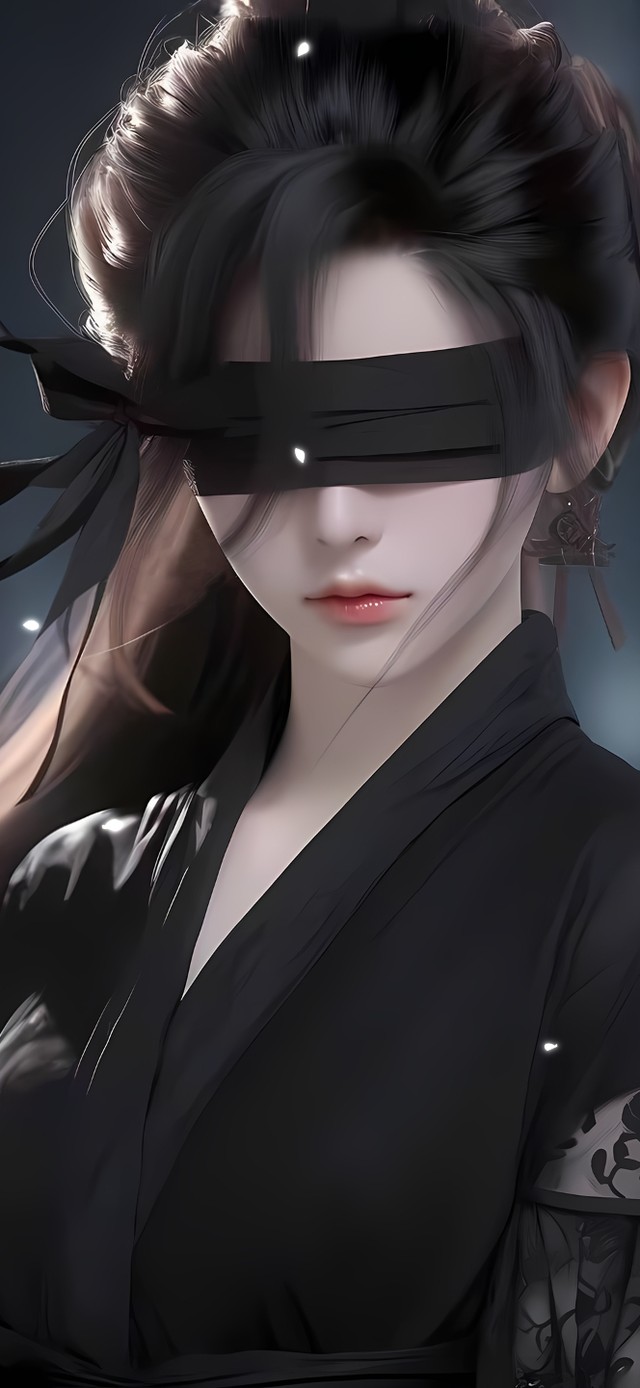 古风蒙眼少女