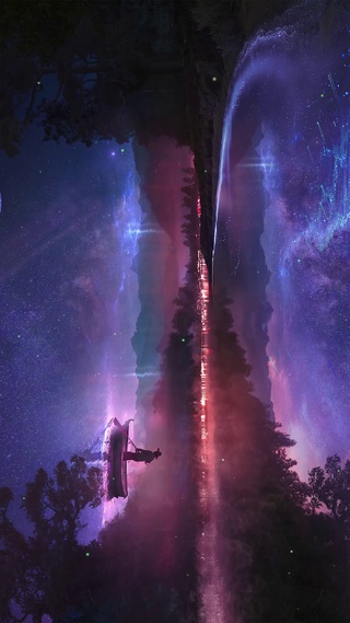 4K湖畔星空