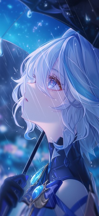 雪墨壁纸丨芙宁娜丨细雨绵绵丨