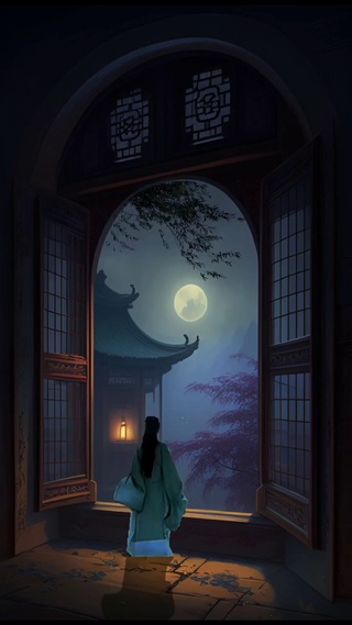月下美人绿烟