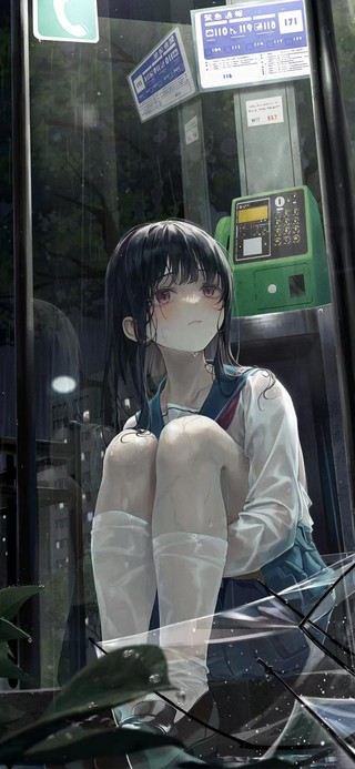 雨中少女