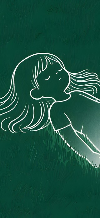 可爱线条风女孩