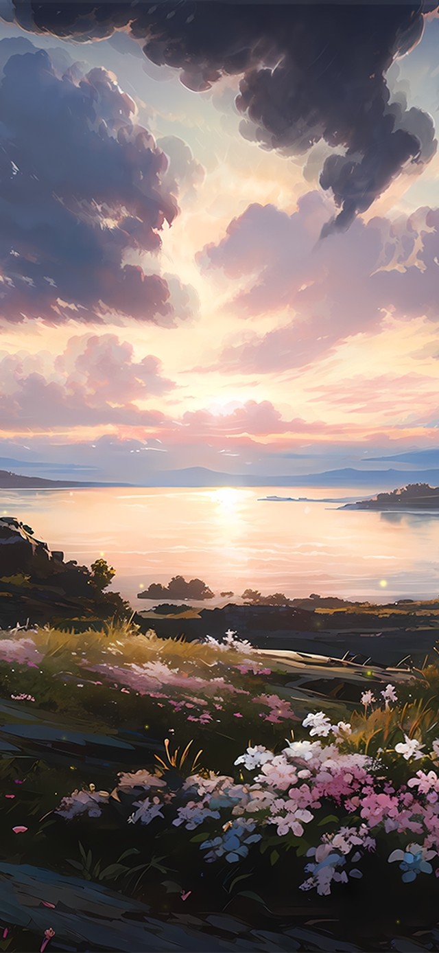 夕阳花海旁的约定