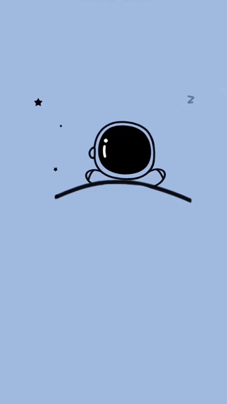 睡懒觉的太空人