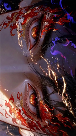 赤瞳金焰眨眼动态