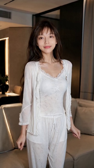 睡衣美女！